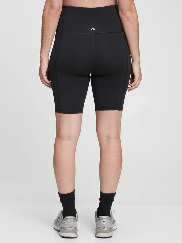 Shorts de cyclisme de maternité « Power Full Panel » en tissu recyclé