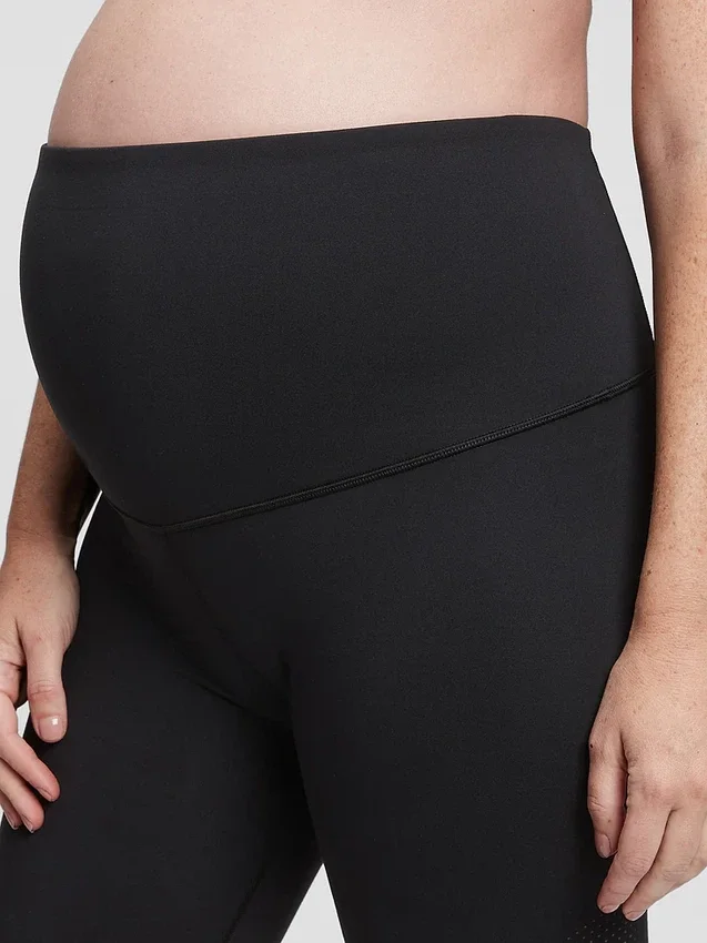 Shorts de cyclisme de maternité « Power Full Panel » en tissu recyclé