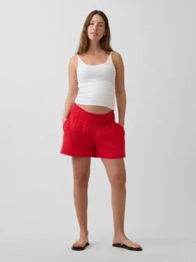 Shorts de maternité faciles à enfiler sous le ventre