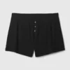 Shorts de pyjama ample à mini-côtes