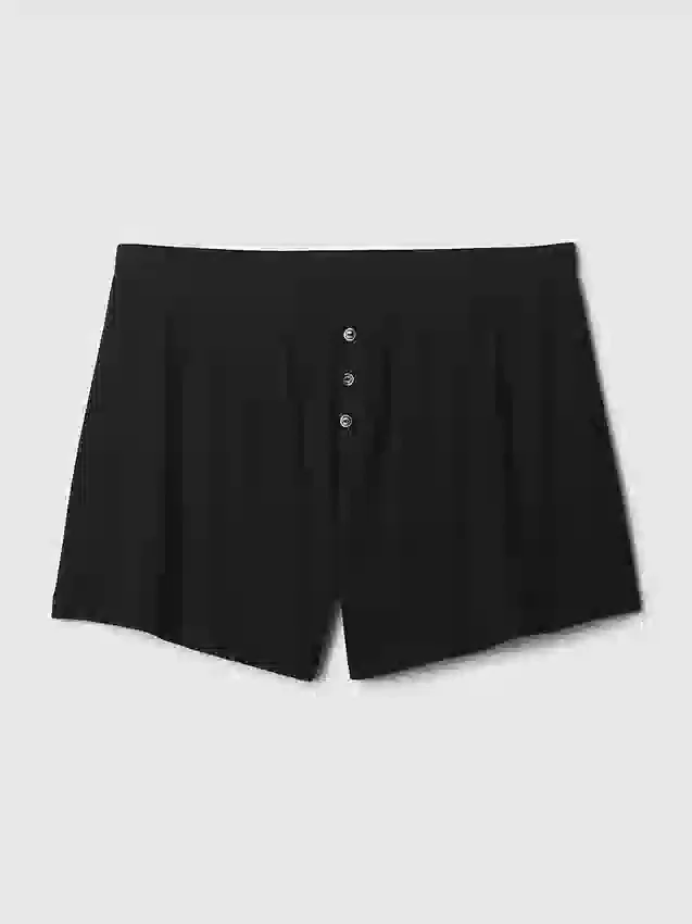 Shorts de pyjama ample à mini-côtes
