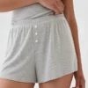 Shorts de pyjama ample à mini-côtes