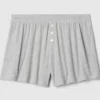 Shorts de pyjama ample à mini-côtes