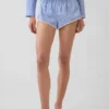 Shorts de pyjama bloomer en popeline