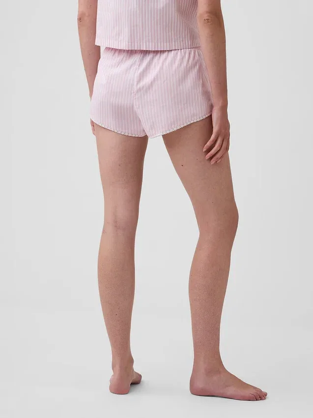 Shorts de pyjama bloomer en popeline