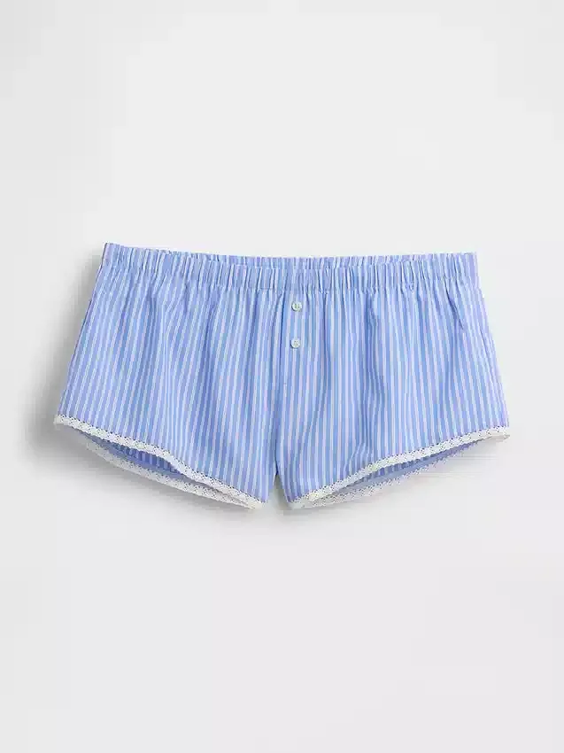 Shorts de pyjama bloomer en popeline