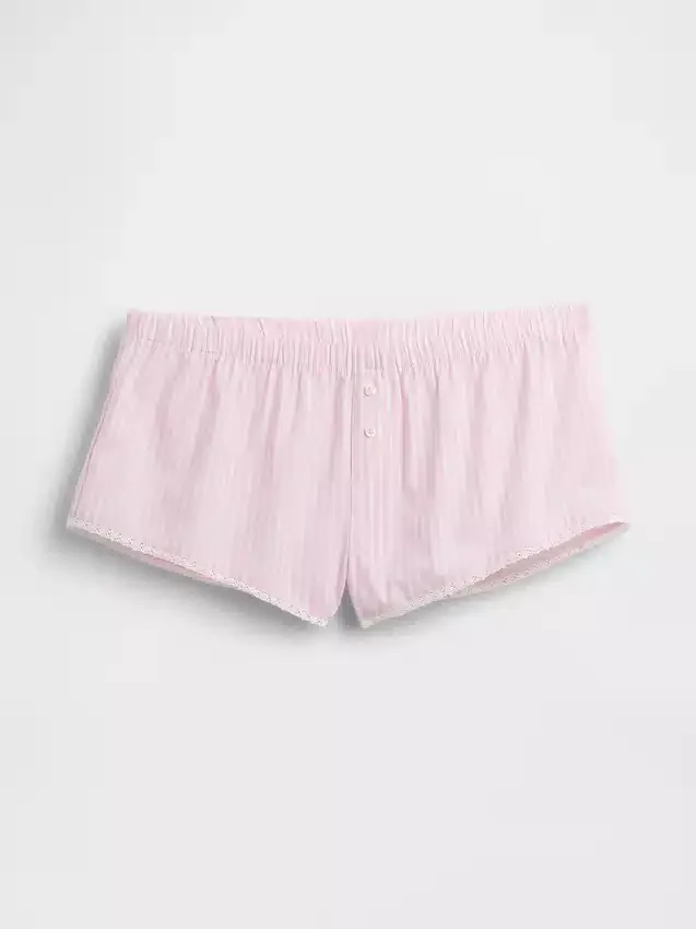 Shorts de pyjama bloomer en popeline