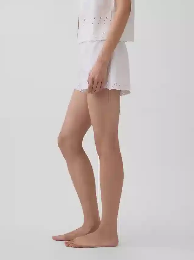 Shorts de pyjama brodés
