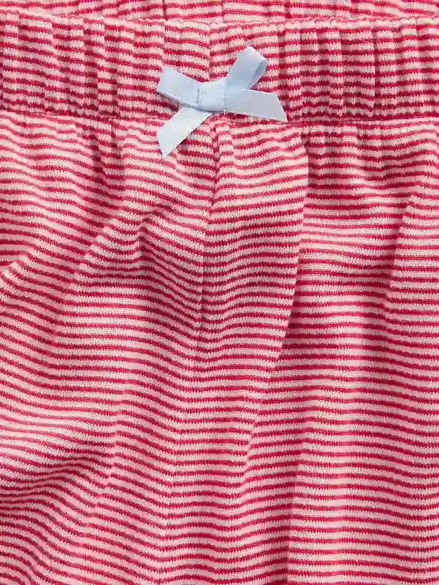 Shorts de pyjama à côtes recyclé pour enfants