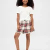 Shorts de pyjama en flanelle recyclée pour enfants