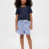 Shorts de pyjama en flanelle recyclée pour enfants