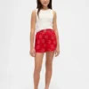 Shorts de pyjama en flanelle recyclée pour enfants