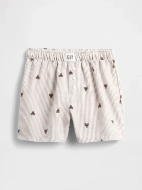 Shorts de pyjama en flanelle recyclée pour enfants