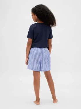 Shorts de pyjama en flanelle recyclée pour enfants