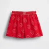 Shorts de pyjama en flanelle recyclée pour enfants