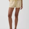 Shorts de pyjama en gaze froissée