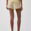 Shorts de pyjama en gaze froissée