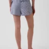 Shorts de pyjama en gaze froissée