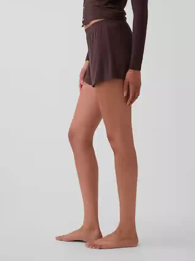 Shorts de pyjama en modal côtelé ultra-doux