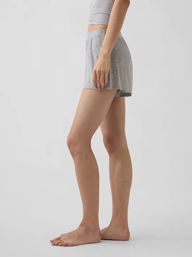 Shorts de pyjama en modal côtelé ultra-doux