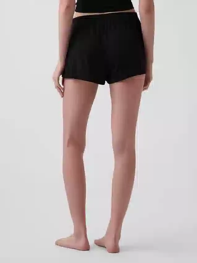 Shorts de pyjama en modal côtelé ultra-doux