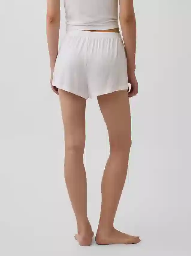 Shorts de pyjama en modal côtelé ultra-doux