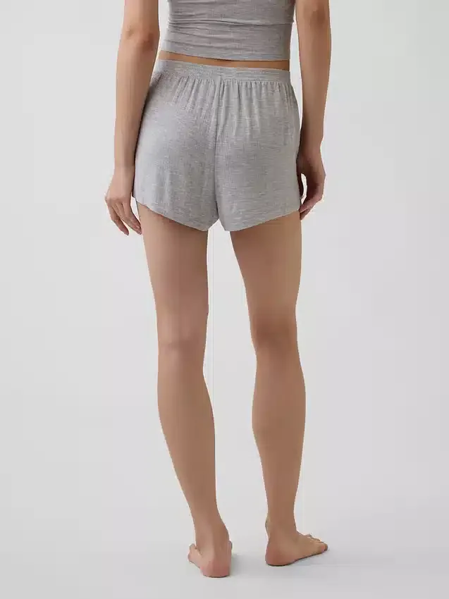 Shorts de pyjama en modal côtelé ultra-doux
