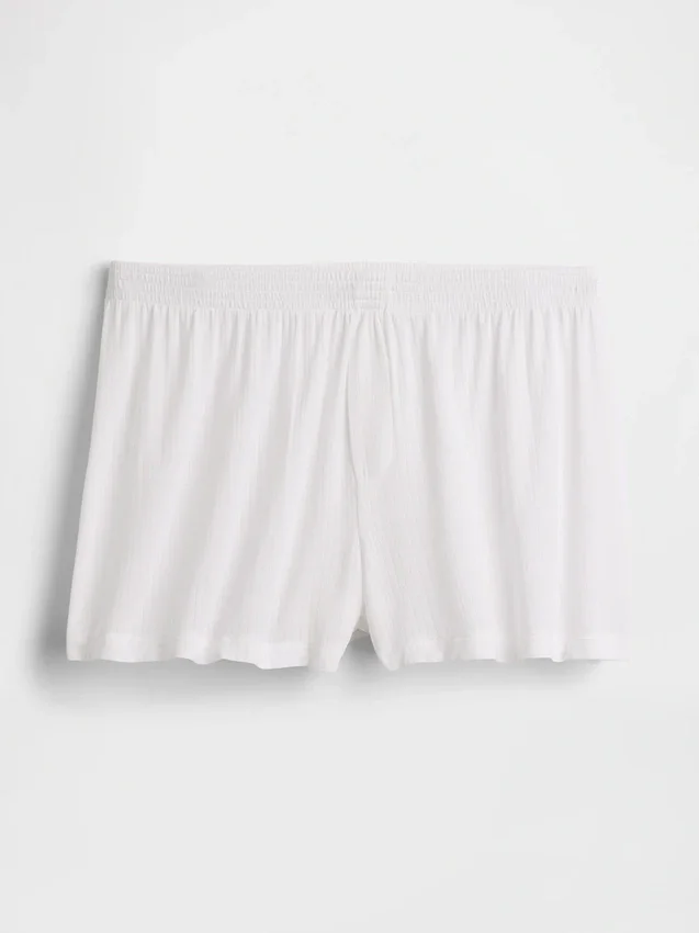 Shorts de pyjama en modal côtelé ultra-doux