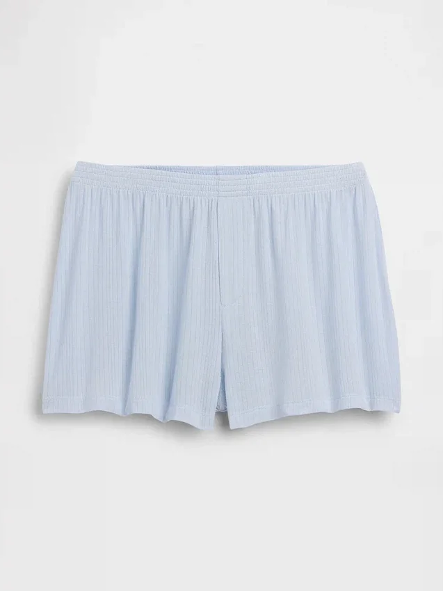 Shorts de pyjama en modal côtelé ultra-doux