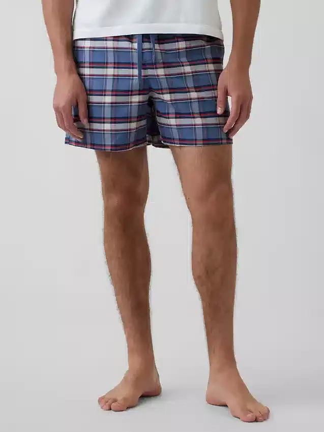 Shorts de pyjama en oxford