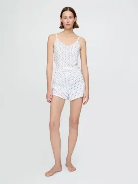 Shorts de pyjama en pointelle