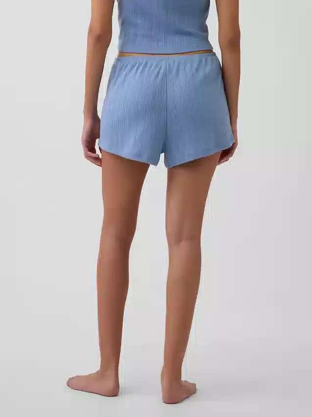 Shorts de pyjama en pointelle