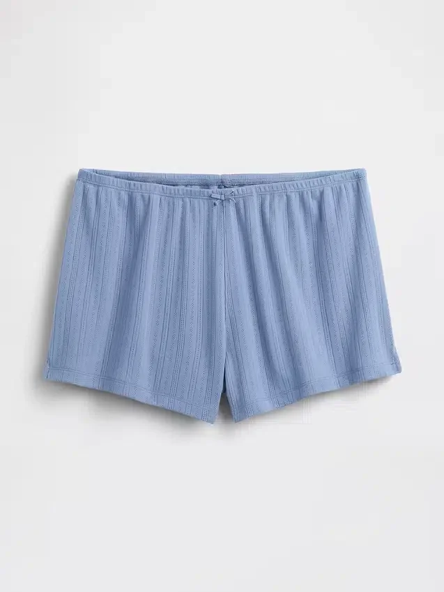 Shorts de pyjama en pointelle