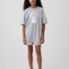 Shorts de pyjama en popeline recyclée pour enfant