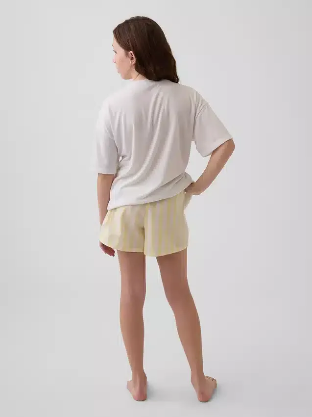 Shorts de pyjama en popeline recyclée pour enfant