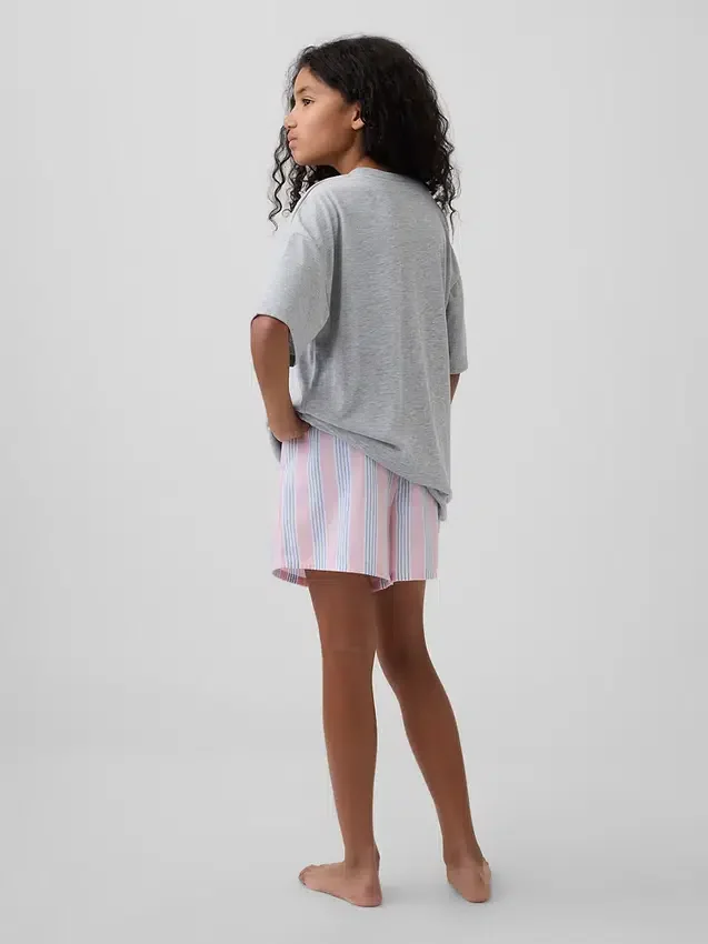 Shorts de pyjama en popeline recyclée pour enfant