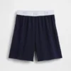 Shorts de pyjama pour enfant avec logo, en tissu recyclé