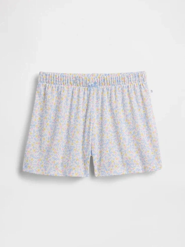 Shorts de pyjama pour enfant en pointelle recyclée