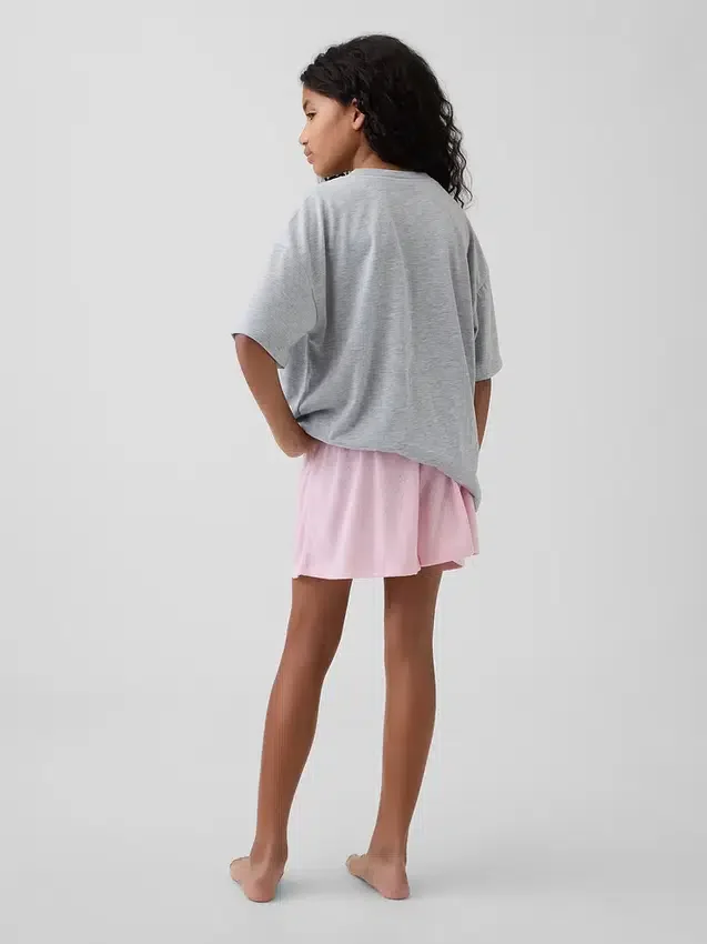 Shorts de pyjama pour enfant en pointelle recyclée