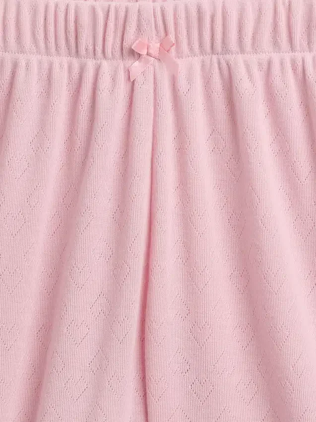 Shorts de pyjama pour enfant en pointelle recyclée