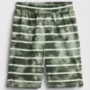Shorts de pyjama pour enfant à rayures tie-dye en tissu recyclé