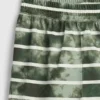 Shorts de pyjama pour enfant à rayures tie-dye en tissu recyclé