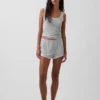 Shorts de pyjama ultra-doux en modal avec bordure en dentelle