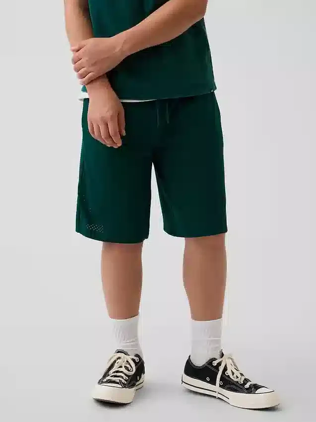 Shorts de sport en maille pour enfant, 8"