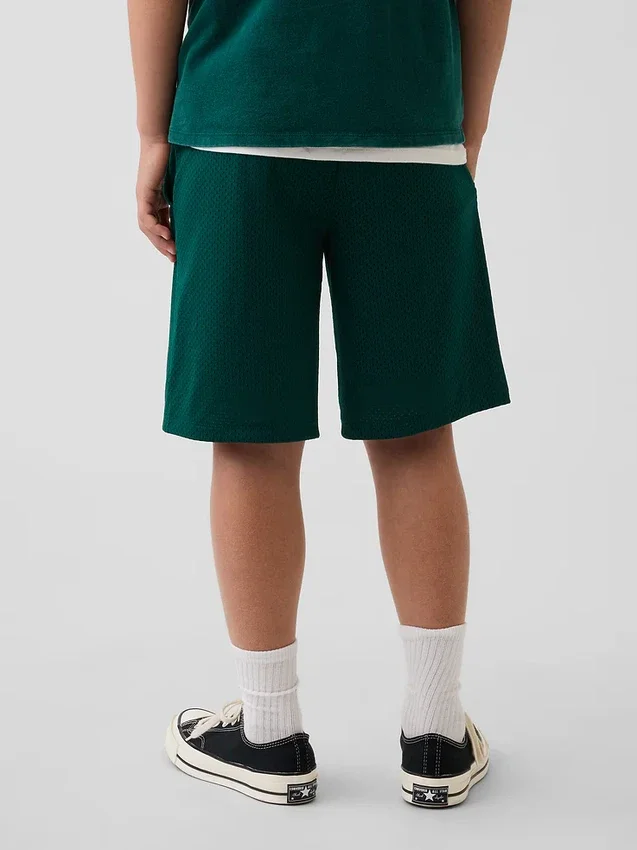 Shorts de sport en maille pour enfant, 8"
