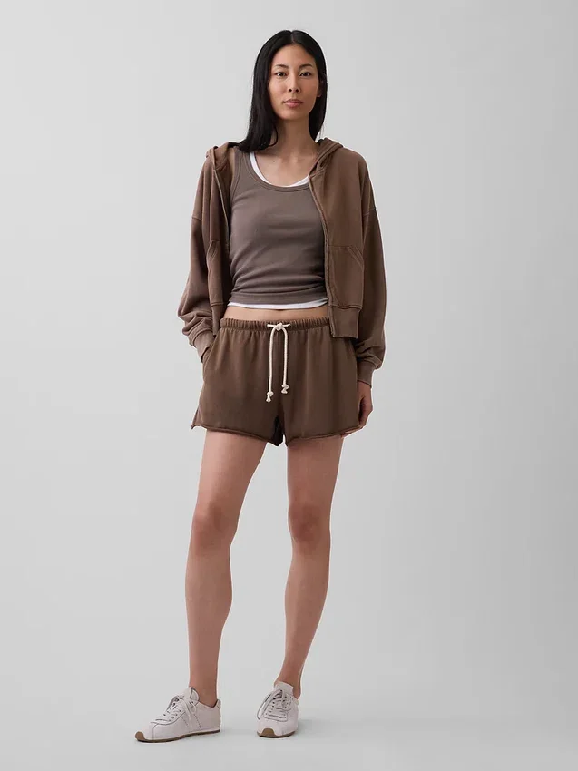 Shorts de survêtement ample en tissu éponge Vintagesoft de 3,5"