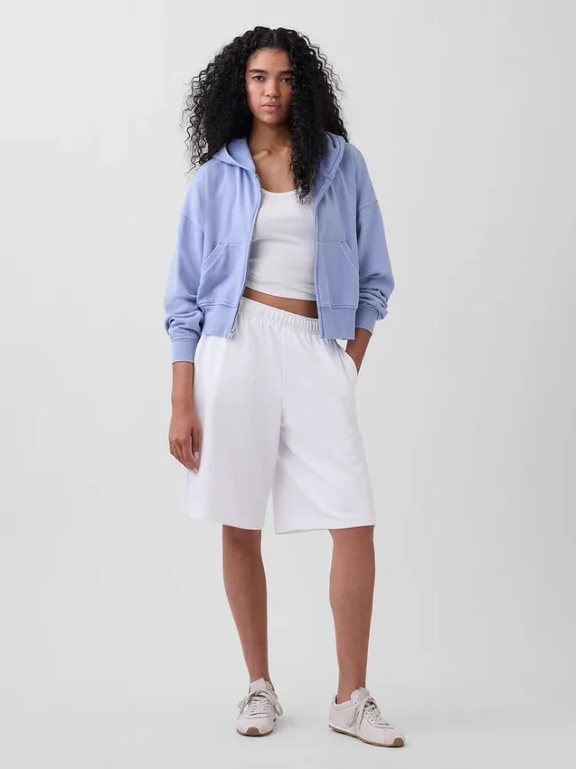 Shorts de survêtement long en tissu éponge Vintagesoft, 11,5"