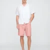 Shorts « Easy » en lin et coton, 9"