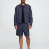 Shorts « Easy » en lin et coton, 9"