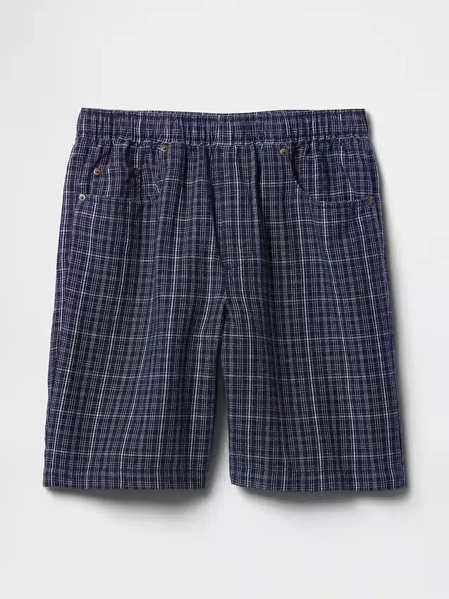 Shorts « Easy » en lin et coton, 9"